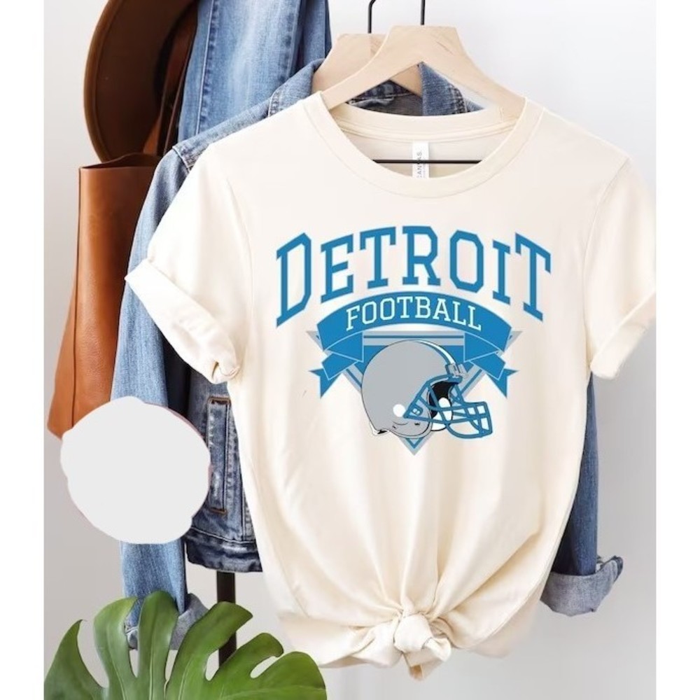 Retro Detroit Football Shirt, Vintage Detroit Football Shirt, Detroit Football